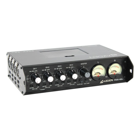 Azden 4 Channel Mic/Line Mixer with USB Digital Audio Output