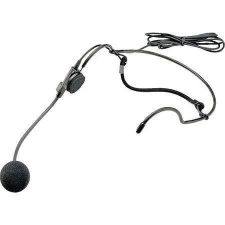 Azden HS-12H Unidirectional, Behind the Head, Headworn Microphone with Professional 4-Pin "HIROSE" Connector