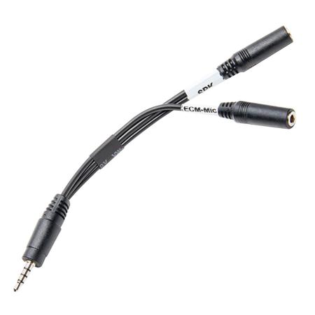 Azden i-Coustics HX-Mi 6.5" TRRS Mic/Headphone Adapter