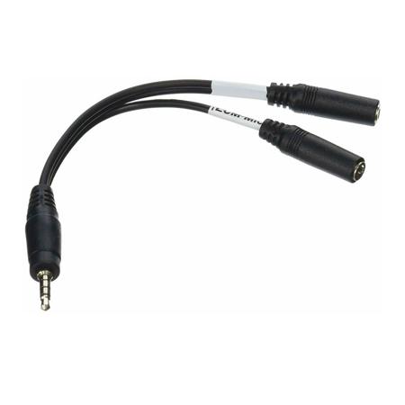 Azden i-Coustics HX-Mi 6.5" TRRS Mic/Headphone Adapter
