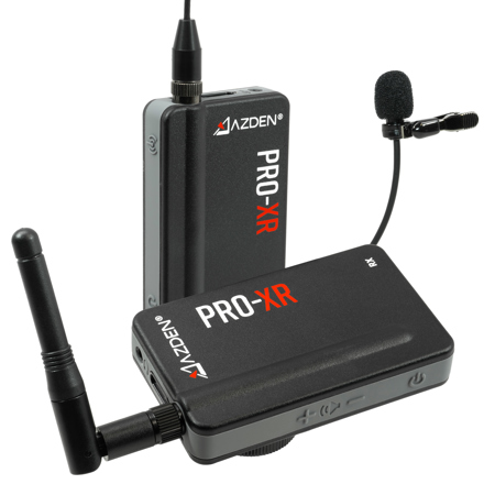 Azden PRO-XR Professional Grade 2.4GHz Digital Wireless Microphone System with Signal Redundancy Technology