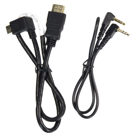 Alzo Digital DSLR Video HDMI Right Angle 2 Short Cord Cable Kit for DSLR Cameras