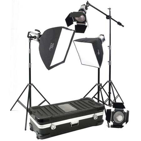 Alzo Digital 3 Light HMI HID Video Studio1 Location Kit