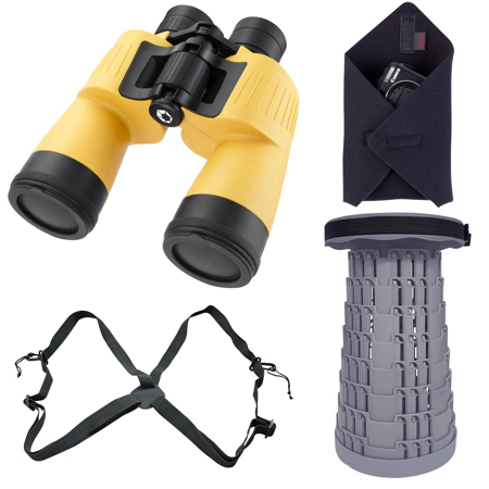 Barska 7x50 Floatmaster Porro Prism Floating Binocular w/Telescoping Stool/Chair