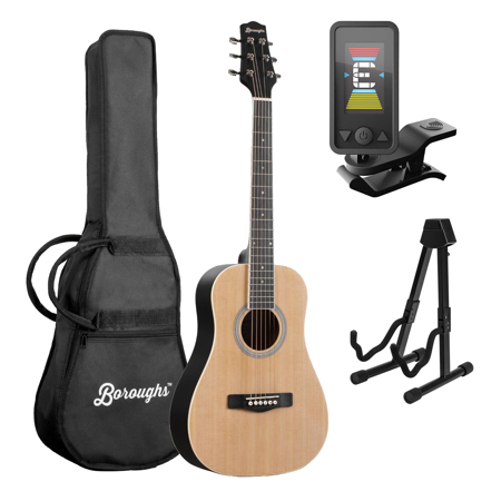 Boroughs B15MNT 3/4 Size Acoustic Guitar Kit, Natural