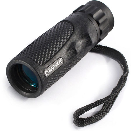 Barska 10x25 Waterproof Blackhawk Monocular, Bk7, Green Lens