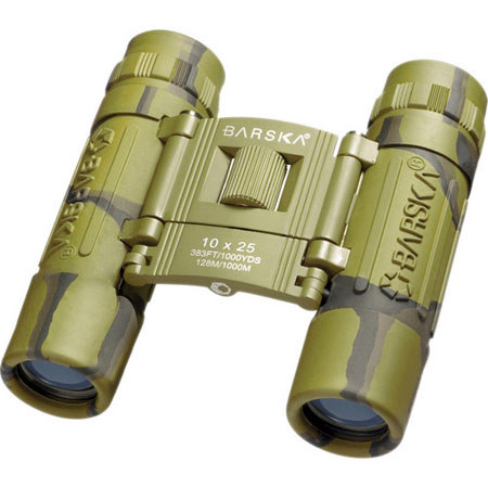 Barska 10x25 Lucid View Binocular, Blue Lens, Camouflage
