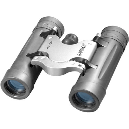 Barska 10x25 Trend Roof Prism Binocular, 5.8 Degree Angle of View, Black