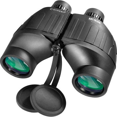 Barska 7x50 Battalion Porro Prism Binocular w/7.6 Degree AOV & 22.8mm Eye Relief