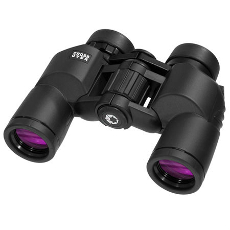 Barska 8x30 Crossover Porro Prism Binocular, 8.2 Degree Angle of View, Black