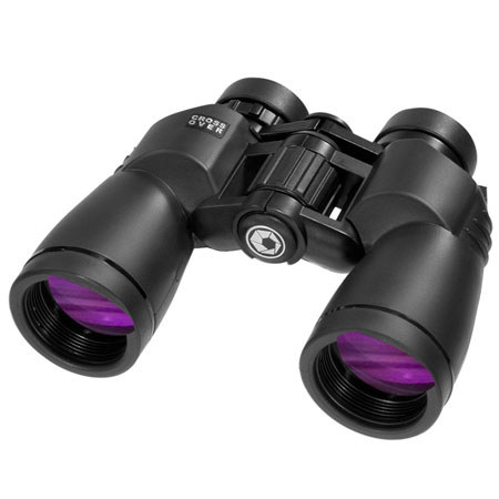 Barska 10x42 Crossover Porro Prism Binocular, 6.0 Degree Angle of View, Black