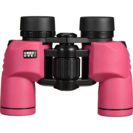 Barska 8x30 Crossover Porro Prism Binocular, 8.2 Degree Angle of View, Pink