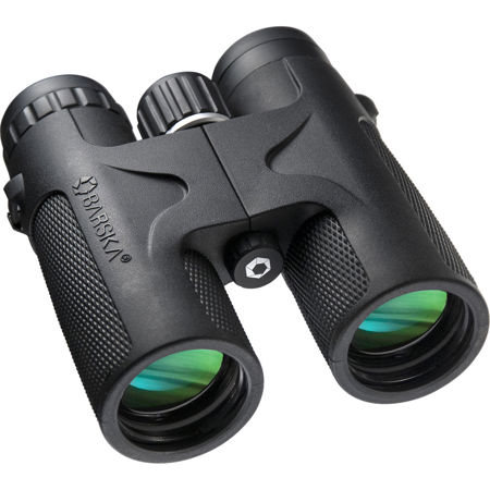 Barska 10x42 Blackhawk WP Roof Prism Binocular, 6.6 Degree Angle of View, Black
