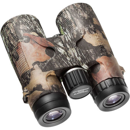 Barska 10x42 Blackhawk Roof Prism Binocular, 6.6 Deg Angle of View, Mossy Oak