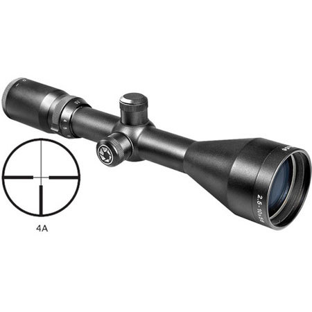Barska 2.5-10x56 Euro-30 Riflescope with Rings, 4A Reticle, 30mm Tube