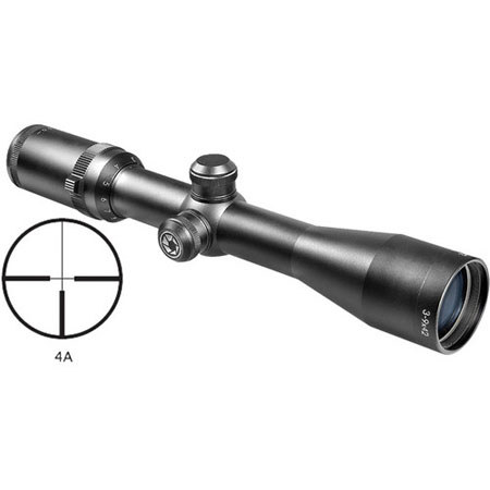 Barska 3-9x42 Euro-30 Riflescope with Rings, 4A Reticle, 30mm Tube