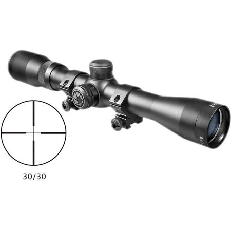 Barska 4x32 Plinker-22 Riflescope with 30/30 Reticle, 1" Tube, Matte Black