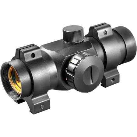 Barska 1x25mm Red Dot Rifle, Shotgun/Handgun Scope, Blk