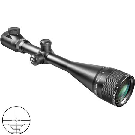 Barska 8-32x50mm Excavator Series Riflescope, Illum Rangefinding Ret, AO, 1"Tube