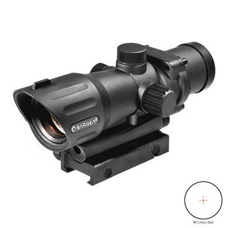 Barska 1x30 Electro Sight Series Riflescope, Illuminated Cross Reticle