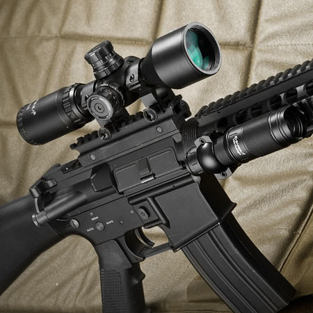 Barska 3-9x42mm Contour Riflescope, Illum Mil-Dot Reticle, 1" Tube