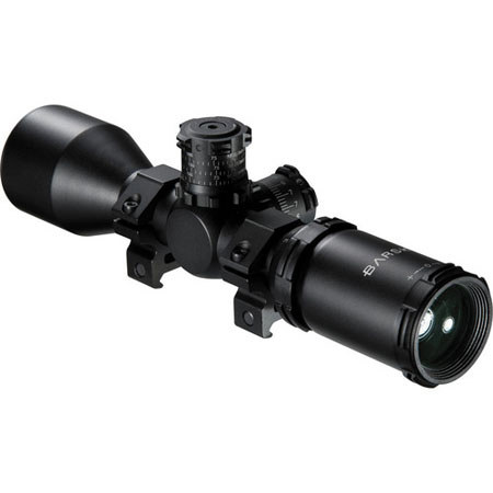Barska 3-9x40 Contour Compact Riflescope, Illum Mil-Dot Reticle, BDC, 1" Tube
