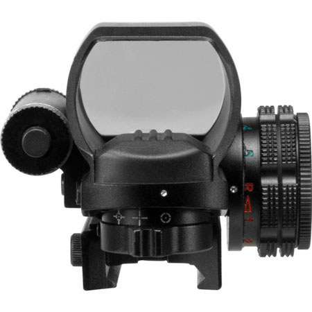 Barska 1x33 Multi-Reticle Electro Sight, Four Green & Red Illum Rets, Red Laser