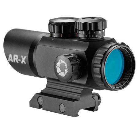 Barska 1x35 AR-X 4 Multi-Reticle Red/Green Dot Scope, Picatinny Rail Mount