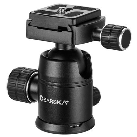 Barska Ball Joint Tripod Head with Quick-Release Plate