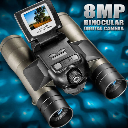 Barska 8x32mm Point 'N View Digital Imaging Binocular with 8.0 MP, 4x Digital Zoom, SD Card Slot and 1.5" LCD Screen