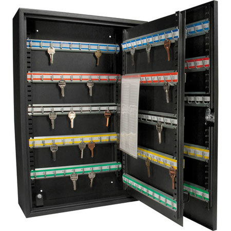 Barska 200 Keys Heavy Duty Safe with Key Lock, Labeled Key Shelves