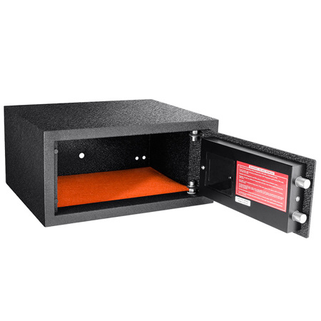 Barska HQ100 0.46 Cubic Foot Biometric Keypad Safe, Black