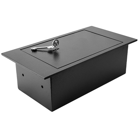 Barska 0.22 Cubic Foot Underground Floor Safe with Key Entry, Black