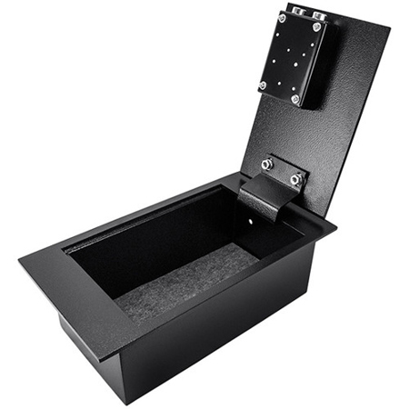 Barska 0.22 Cubic Foot Underground Floor Safe with Key Entry, Black