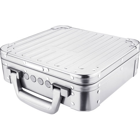 Barska Portable Keypad Lockbox with Carry Handle, Silver
