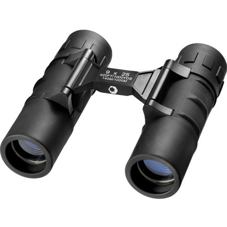 Barska 9x25 Focus Free Weather Resistant Roof Prism Binocular,5.7 Deg Angle View