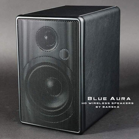 Barska Blue Aura HD Channel Wireless Speaker, Black