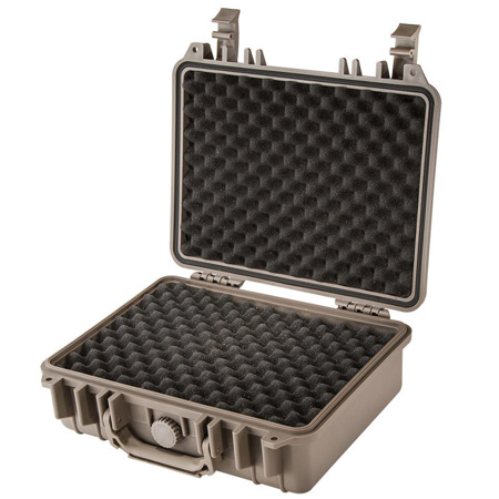Barska Loaded Gear HD-200 Watertight Protective Hard Case with Foam, Dark Earth