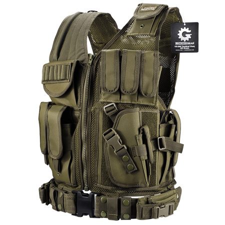 Barska Loaded Gear VX-200 Tactical Vest, OD Green