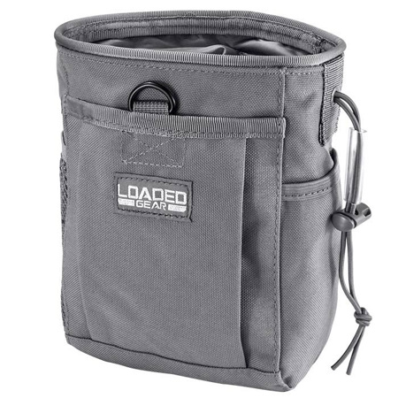 Barska Loaded Gear CX-800 Drawstring Dump Pouch for MOLLE System, Gray
