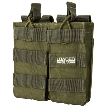 Barska Loaded Gear CX-850 Double Section Magazine Pouch, OD Green