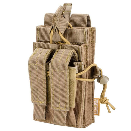 Barska Loaded Gear CX-950 Dual Stacked Rifle and Handgun Mag Pouch, Flat Dark Earth