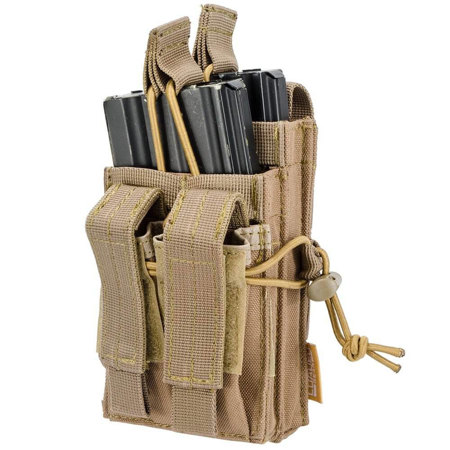Barska Loaded Gear CX-950 Dual Stacked Rifle and Handgun Mag Pouch, FDE