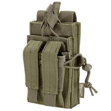 Barska Loaded Gear CX-950 Dual Stacked Rifle and Handgun Mag Pouch, OD Green