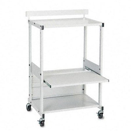 Balt Max Stax Dual Purpose 3-Shelf Printer Stand, Gray