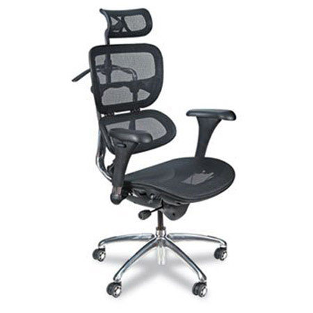 Balt Ergonomic Executive Butterfly Chair, Black Mesh