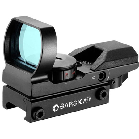 Barska 1x33 Multi-Reticle Electro Sight, Green/Red Reticles, Clamshell Packaging