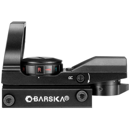 Barska 1x33 Multi-Reticle Electro Sight, Green/Red Reticles, Clamshell Packaging
