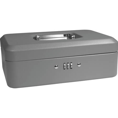 Barska 10" Cash Box with Combination Lock, Gray