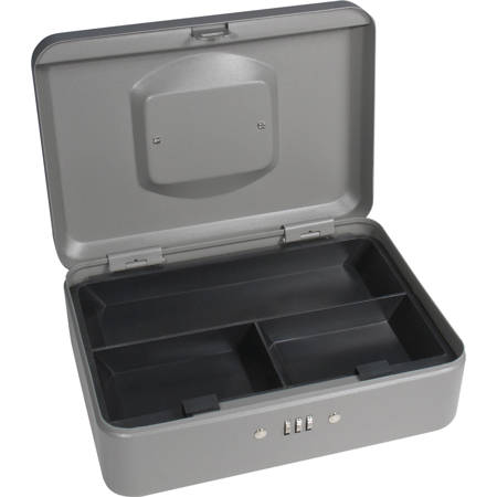 Barska 10" Cash Box with Combination Lock, Gray